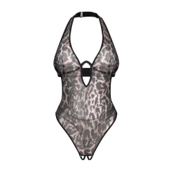 Obsessive - Addia Teddy Entrejambe Ouverte - Marron