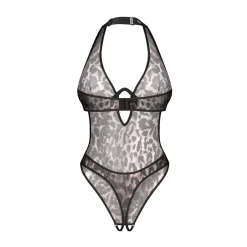 Obsessive - Addia Teddy Entrejambe Ouverte - Marron
