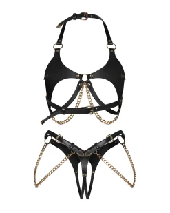 Obsessive - Anyya Ensemble Ouvert 2 Pièces - Noir