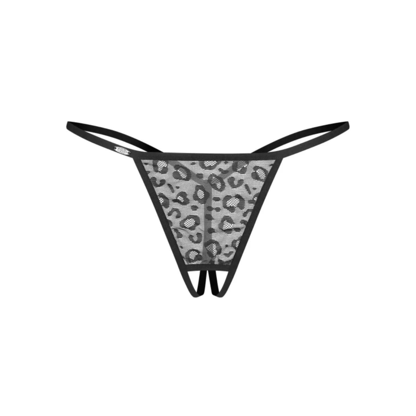 Obsessive – Bianca Lot de 2 Strings Ouverts – Noir