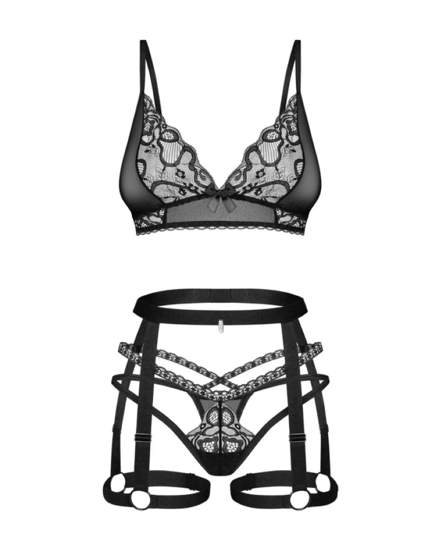 Obsessive - Blomentis Ensemble Trois Pièces - Noir