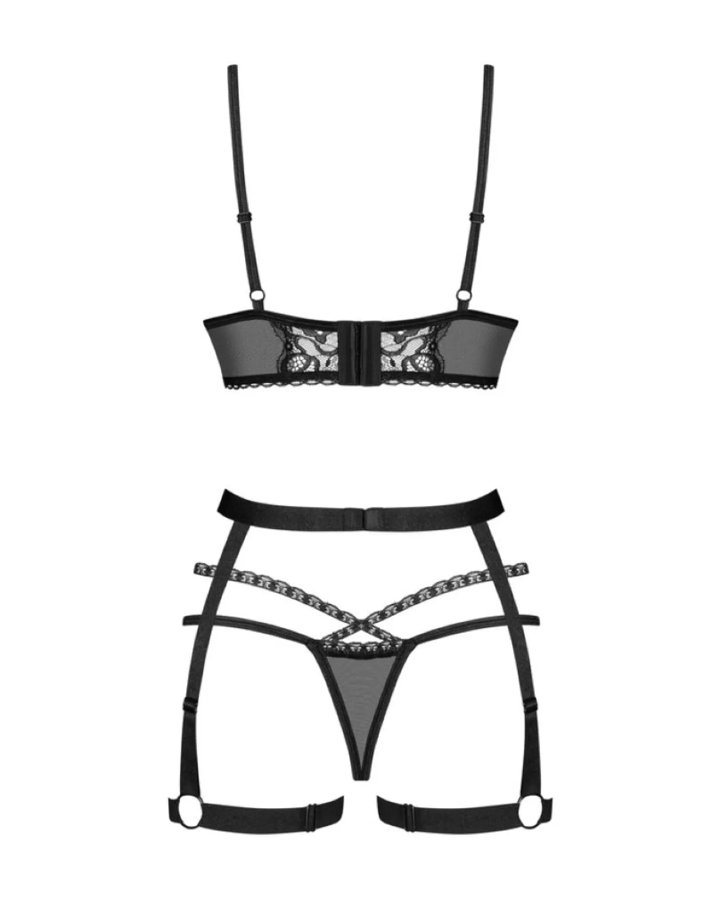 Obsessive - Blomentis Ensemble Trois Pièces - Noir