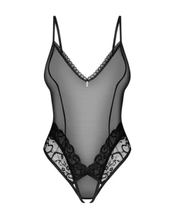 Obsessive - Blomentis Teddy Ouvert à l’Entrejambe - Noir