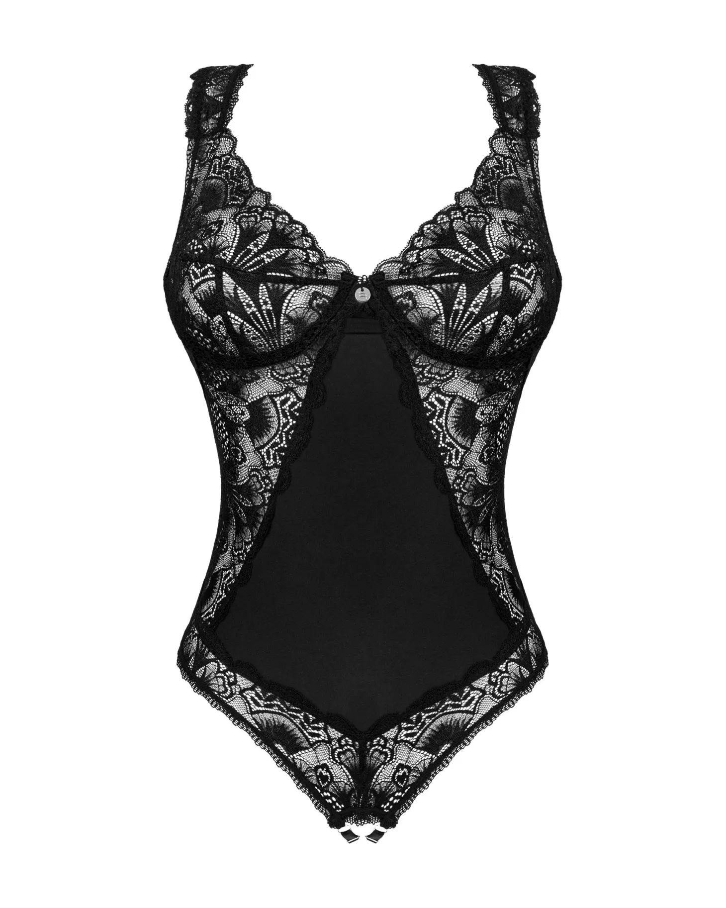 Obsessive - Body Donna Dream avec entrejambe ouvert - Noir
