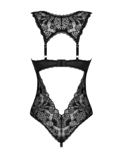 Obsessive - Body Donna Dream avec entrejambe ouvert - Noir