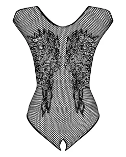 Obsessive - Body sexy avec entrejambe ouvert - Noir