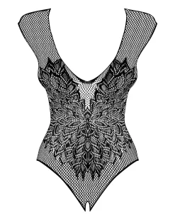 Obsessive - Body sexy avec entrejambe ouvert - Noir