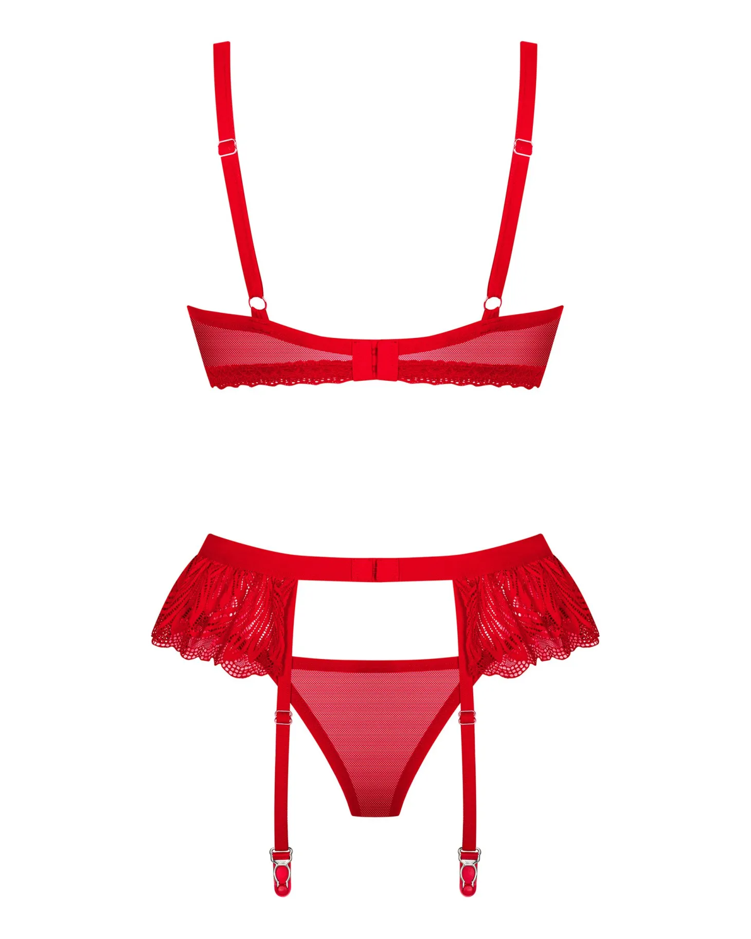 Obsessive - Chilisa Ensemble Trois Pièces - Rouge