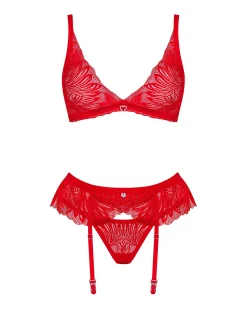Obsessive - Chilisa Ensemble Trois Pièces - Rouge