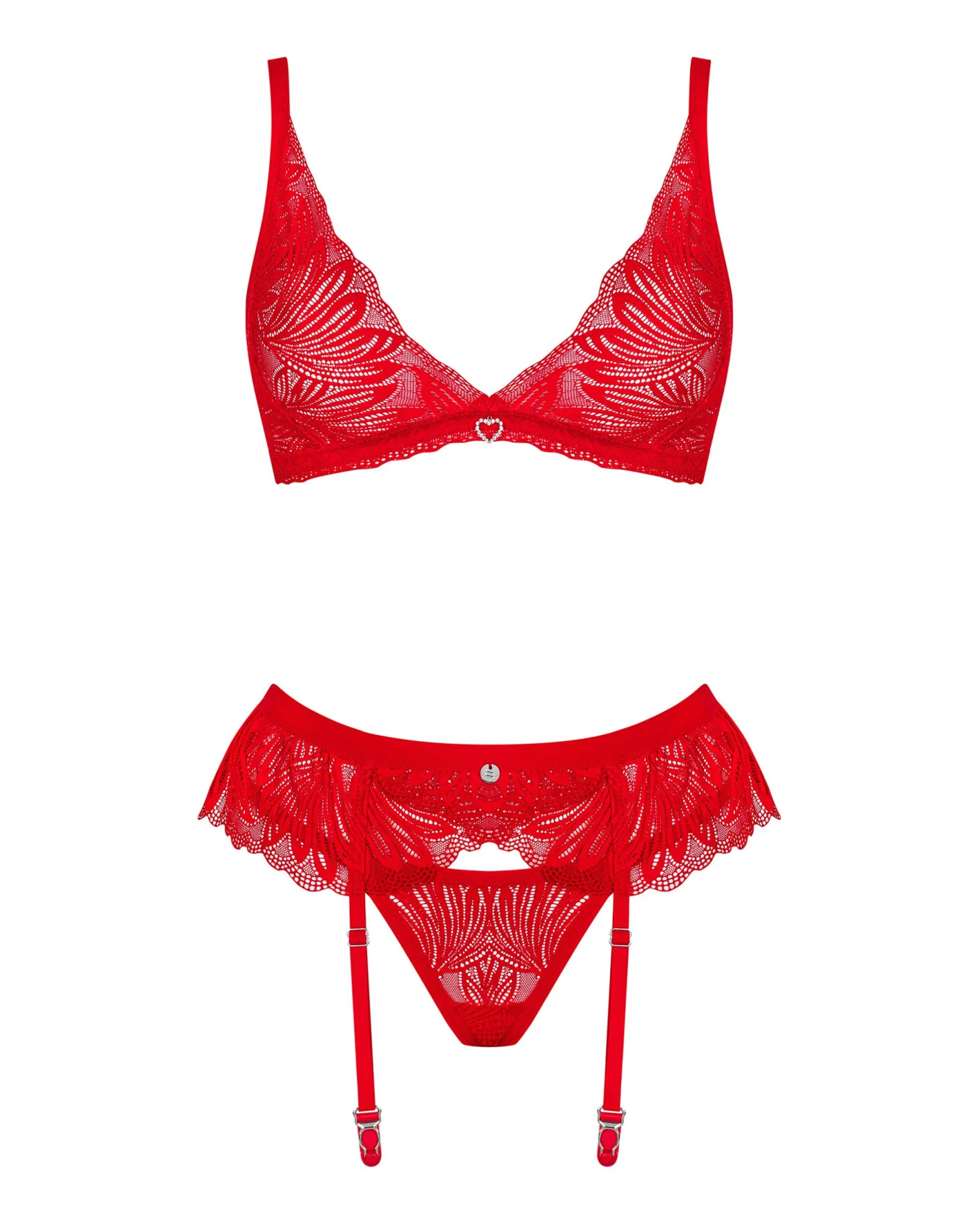Obsessive - Chilisa Ensemble Trois Pièces - Rouge