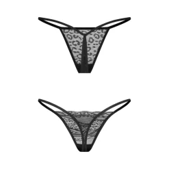Obsessive – Clara Lot de 2 Strings – Noir