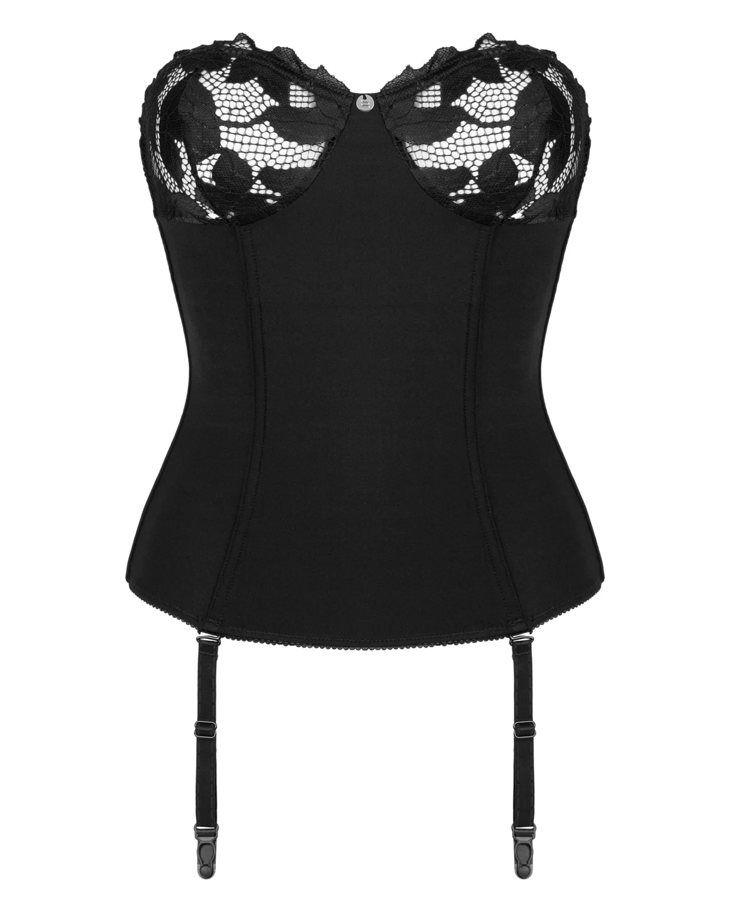 Obsessive - Editya Somptueux corset avec jarretelles - Noir