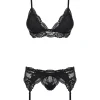 Obsessive - Ensemble de lingerie à 3 pièces en dentelle