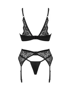 Obsessive - Ensemble de Soutien-Gorge 3 pièces Bellastia - Noir