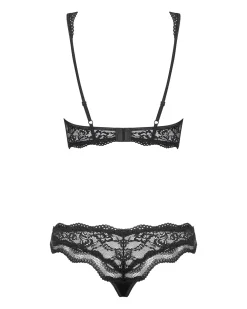 Obsessive - Ensemble soutien-gorge en dentelle Luvae - Noir