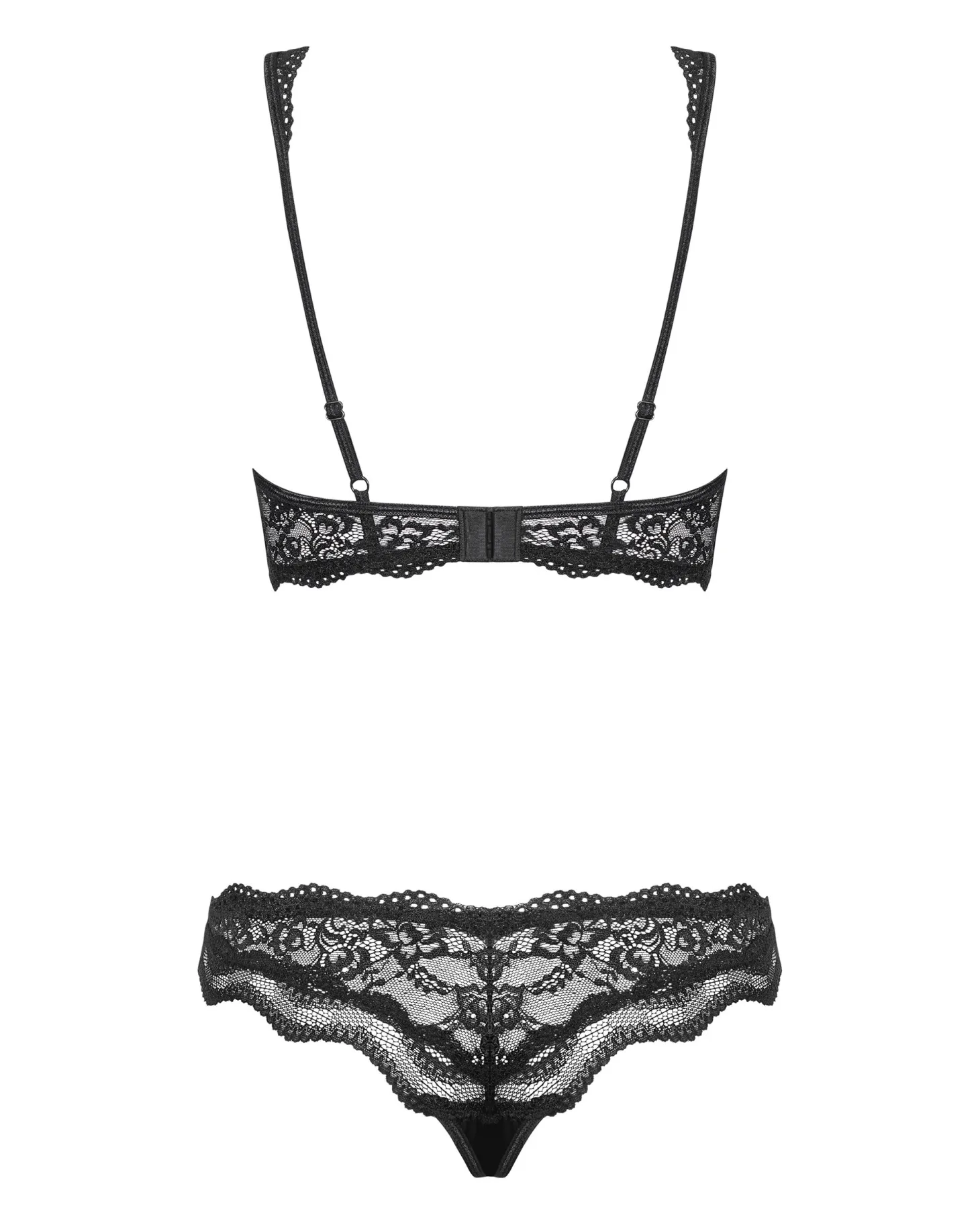 Obsessive - Ensemble soutien-gorge en dentelle Luvae - Noir