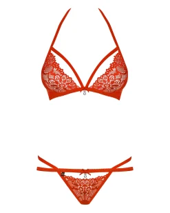 Obsessive - Ensemble soutien-gorge et string - Rouge