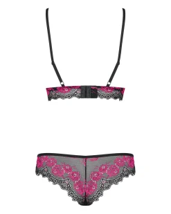 Obsessive - Ensemble soutien-gorge 2 pièces Tulia - Noir/Rose