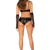 Obsessive - Gants en Dentelle A772 - Noir