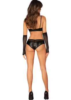 Obsessive - Gants en Dentelle A772 - Noir