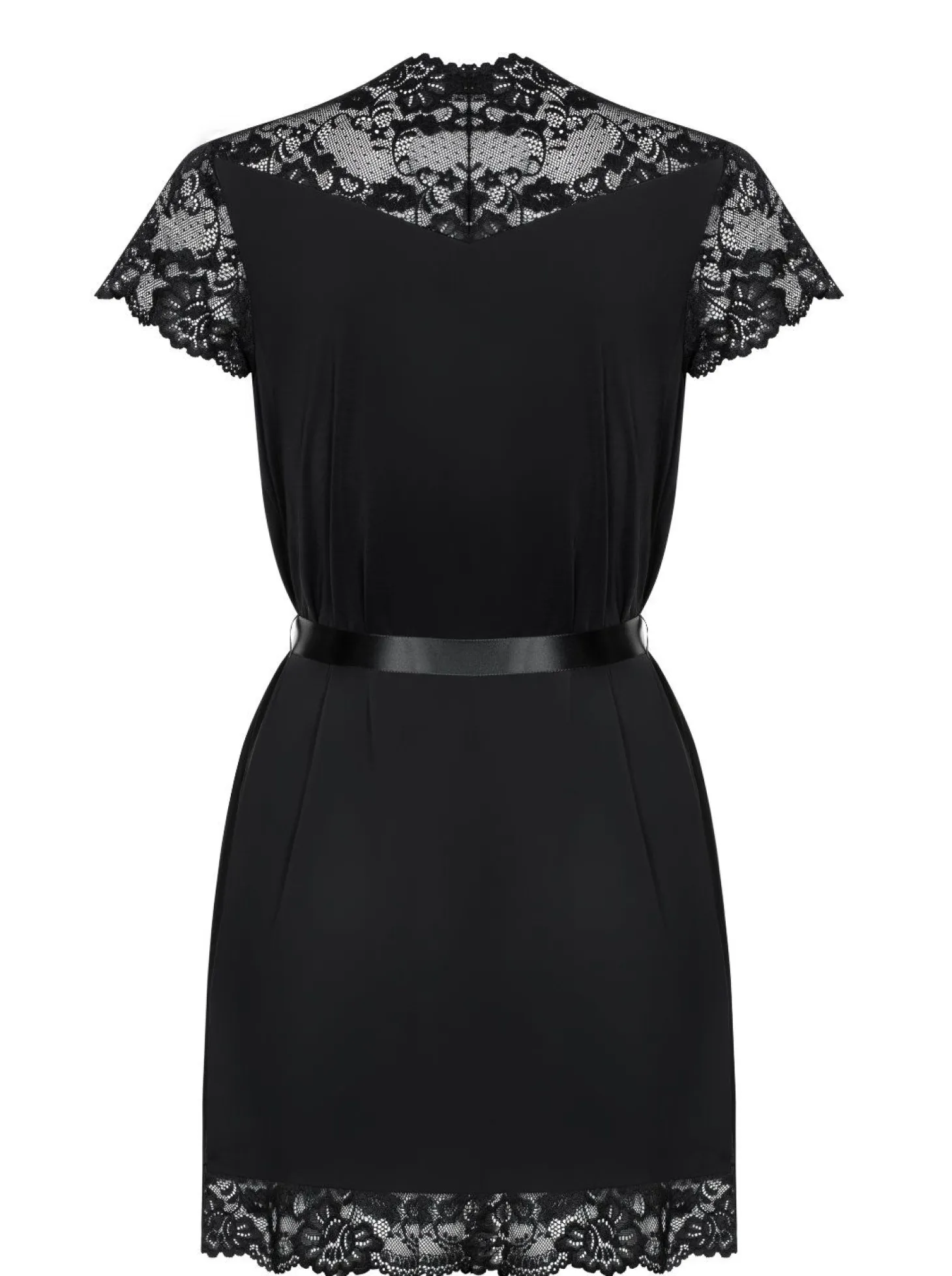 Obsessive - Kimono avec dentelle - Noir