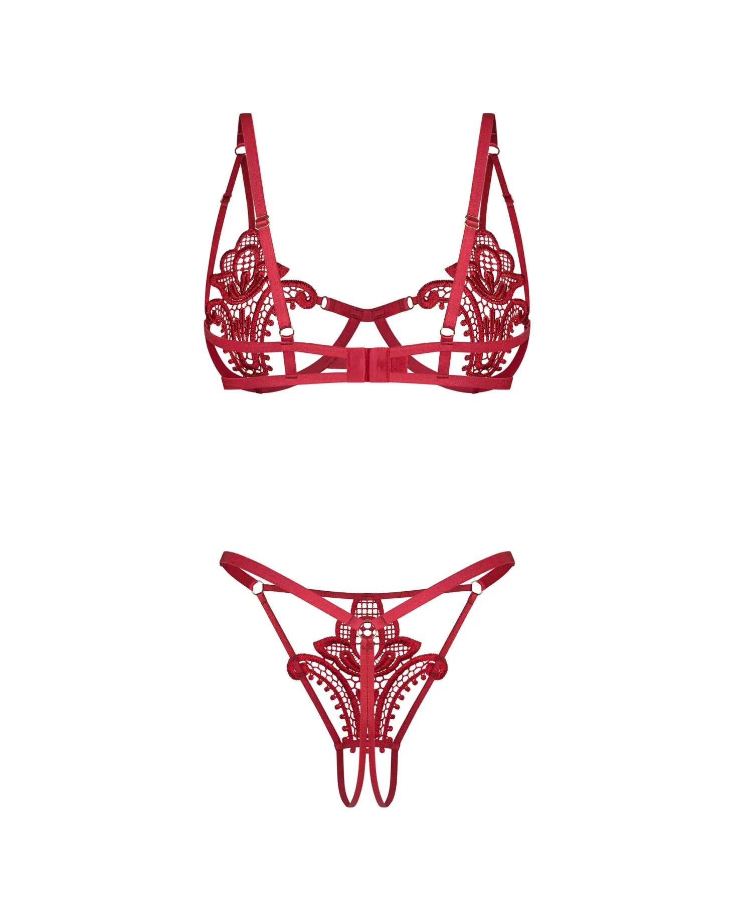 Obsessive - Luise Sublim Ensemble Ouvert - Rouge