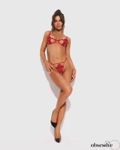 Obsessive - Luise Sublim Ensemble Ouvert - Rouge