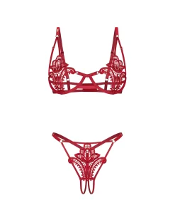 Obsessive - Luise Sublim Ensemble Ouvert - Rouge