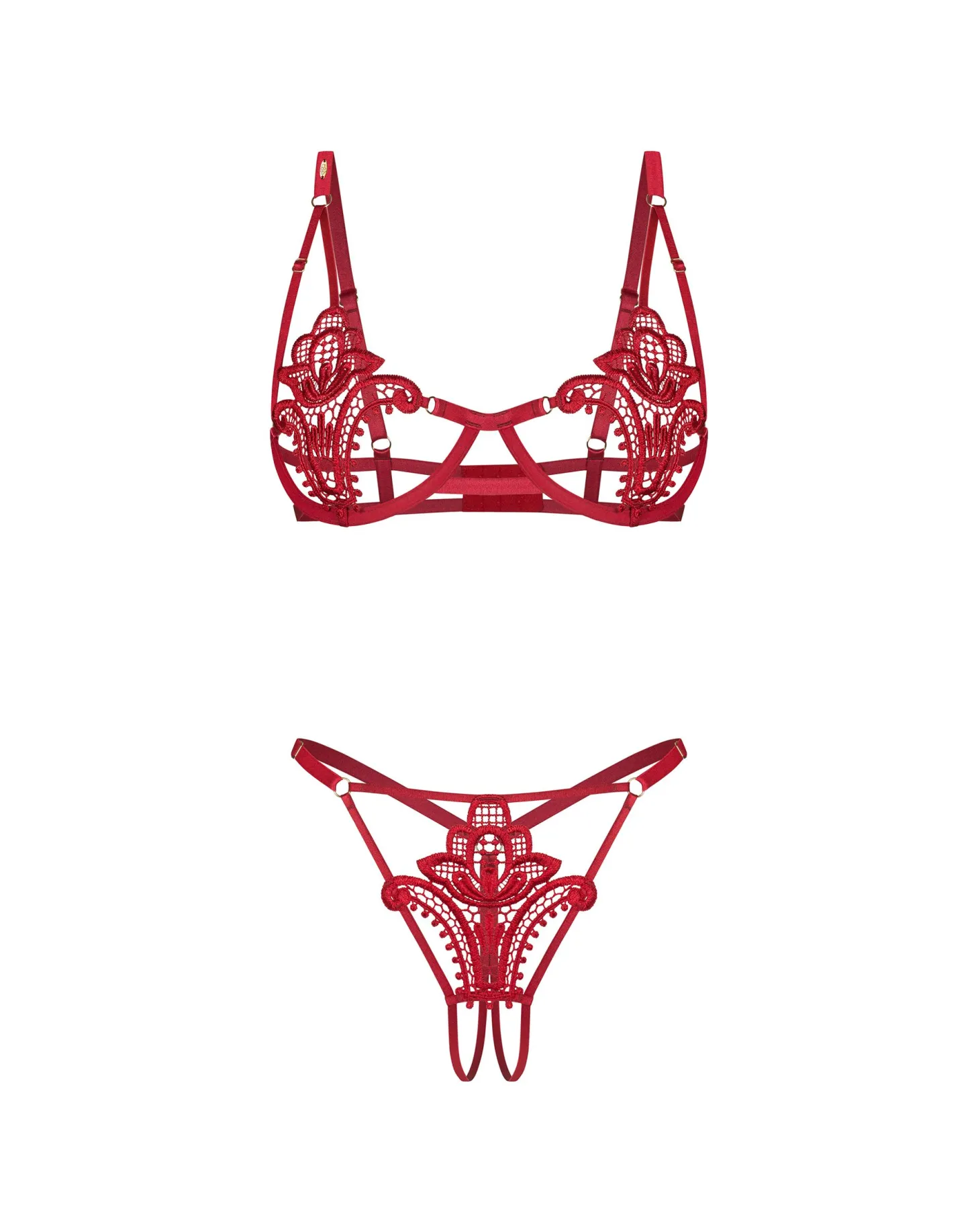 Obsessive - Luise Sublim Ensemble Ouvert - Rouge