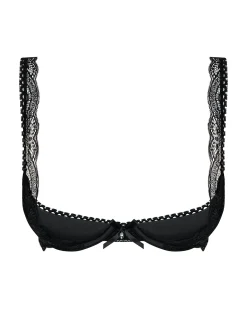 Obsessive - Miamor BH Met Kwart Cups - Zwart