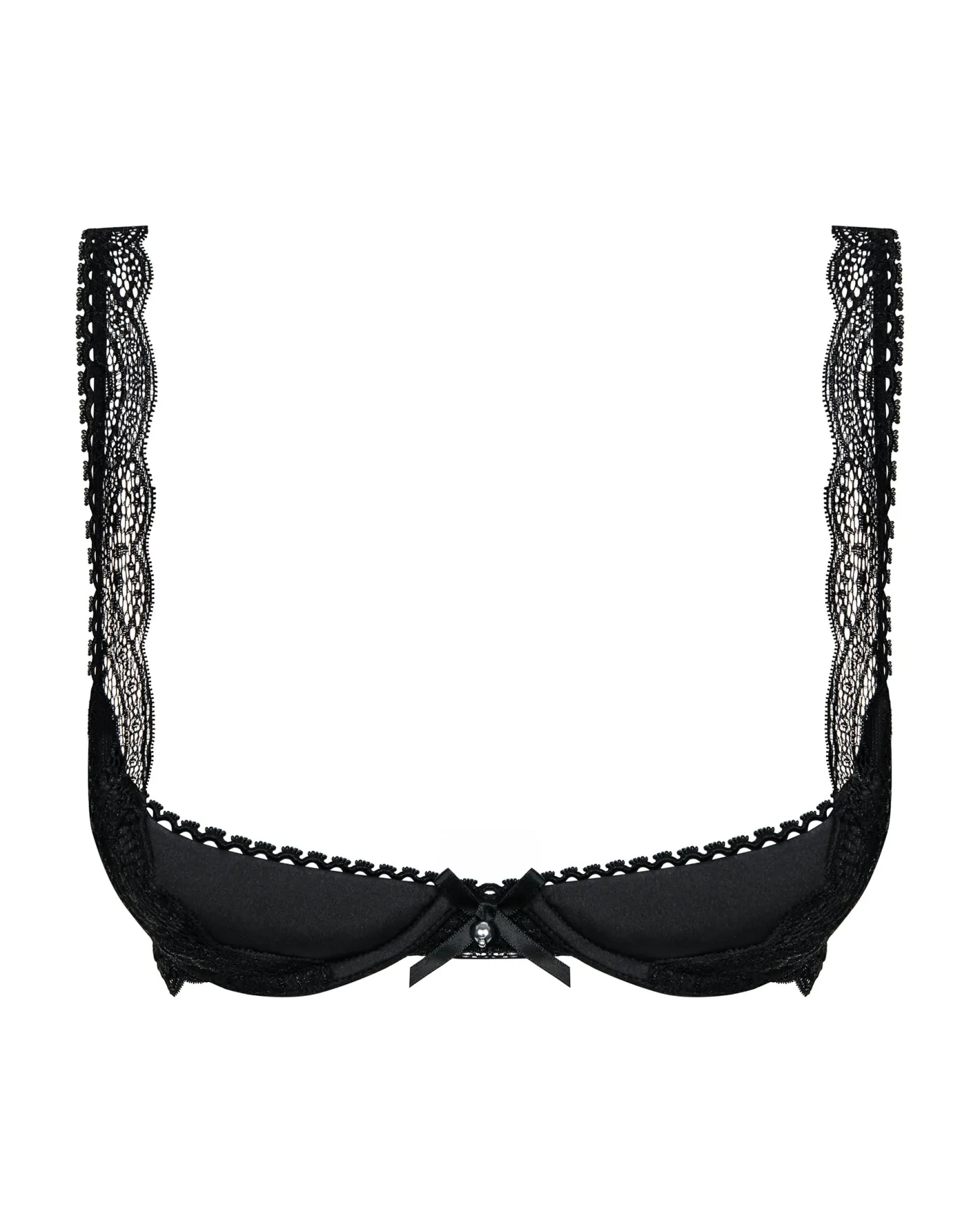 Obsessive - Miamor BH Met Kwart Cups - Zwart