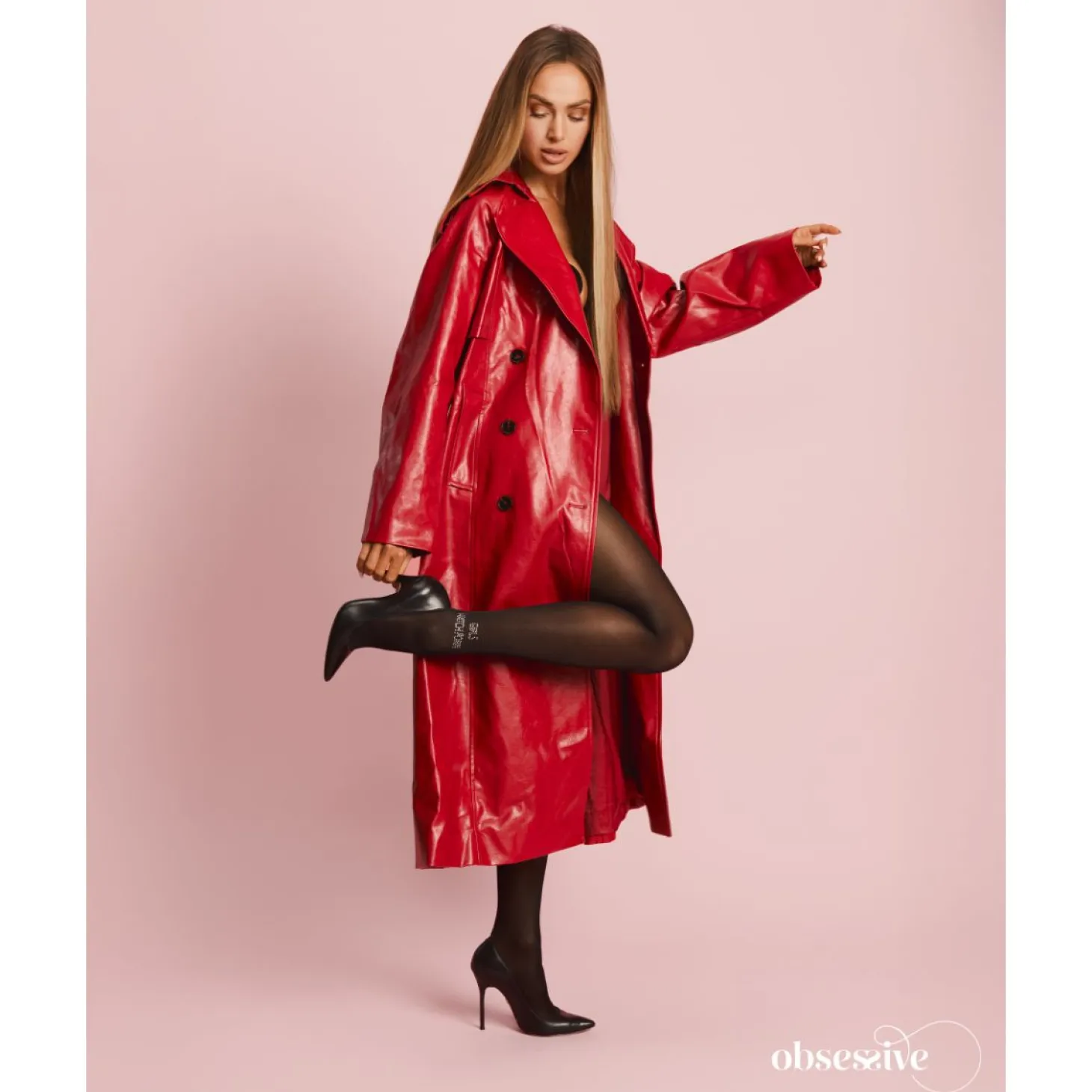 Obsessive - Norless Girl Collant Ouvert - Noir