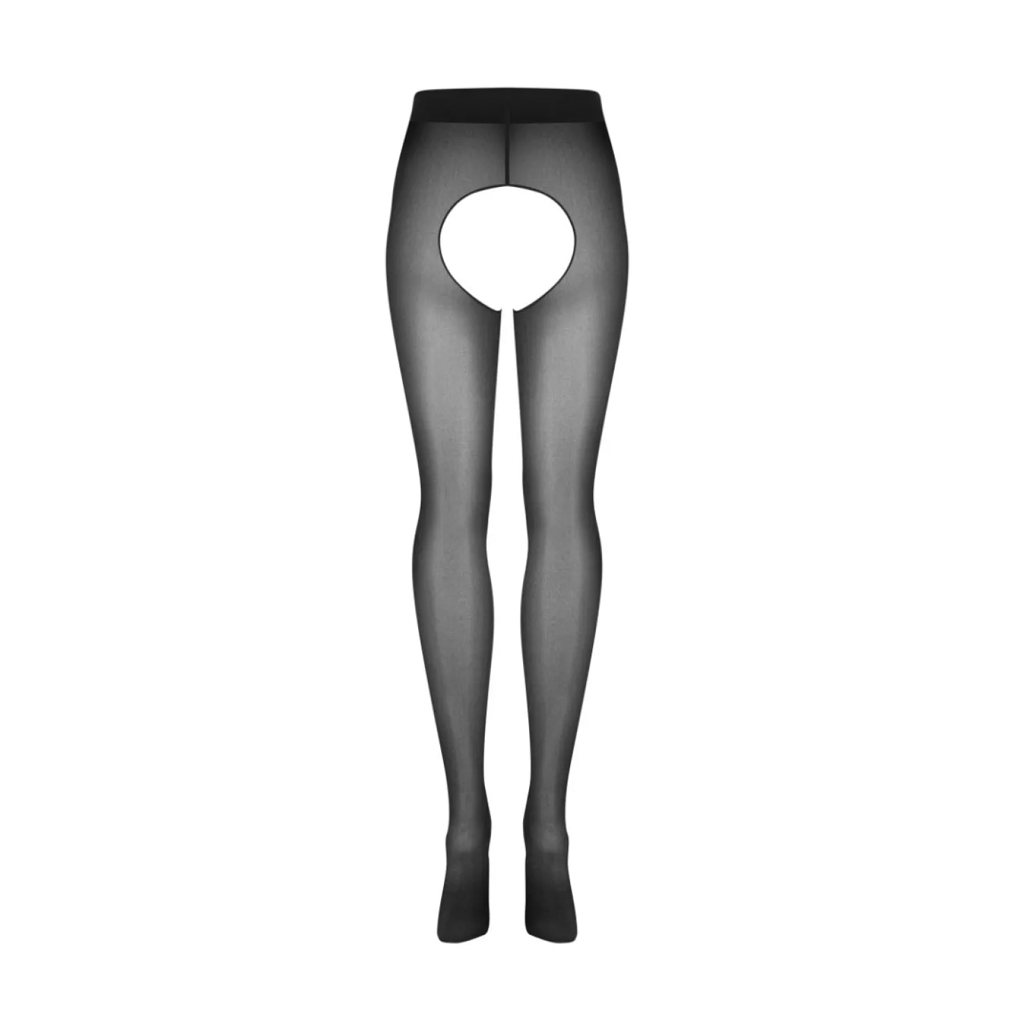 Obsessive - Norless Mess Collant Ouvert - Noir
