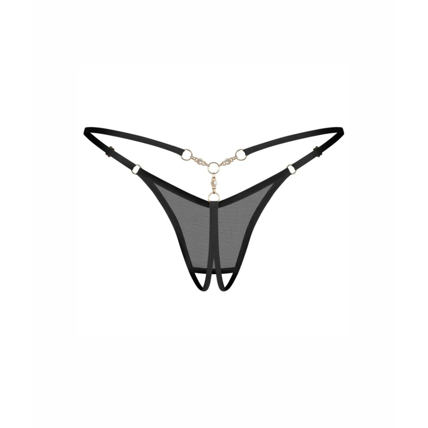 Obsessive - Oxaria String Ouvert - Noir
