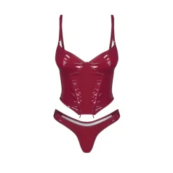Obsessive - Redya Corset et String - Rouge