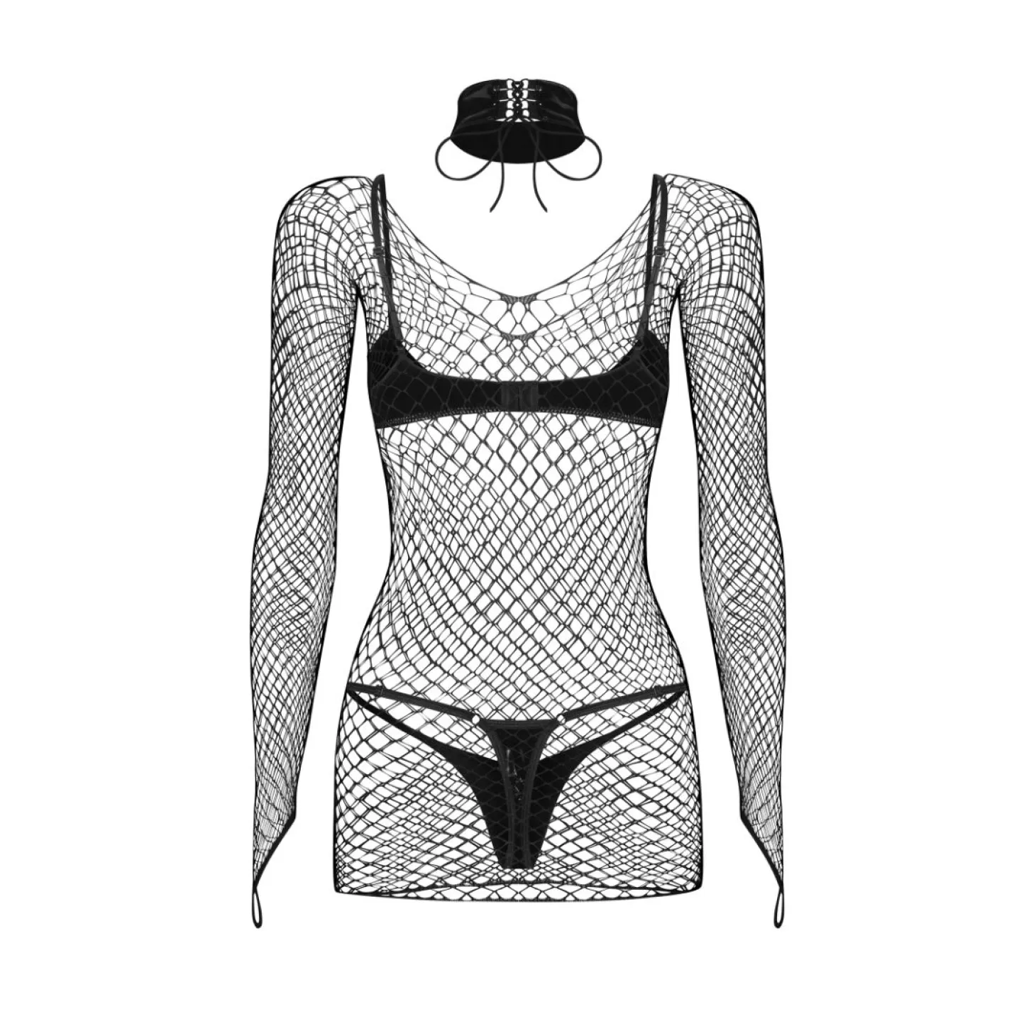 Obsessive - Sashalla Ensemble 4 Pièces - Noir