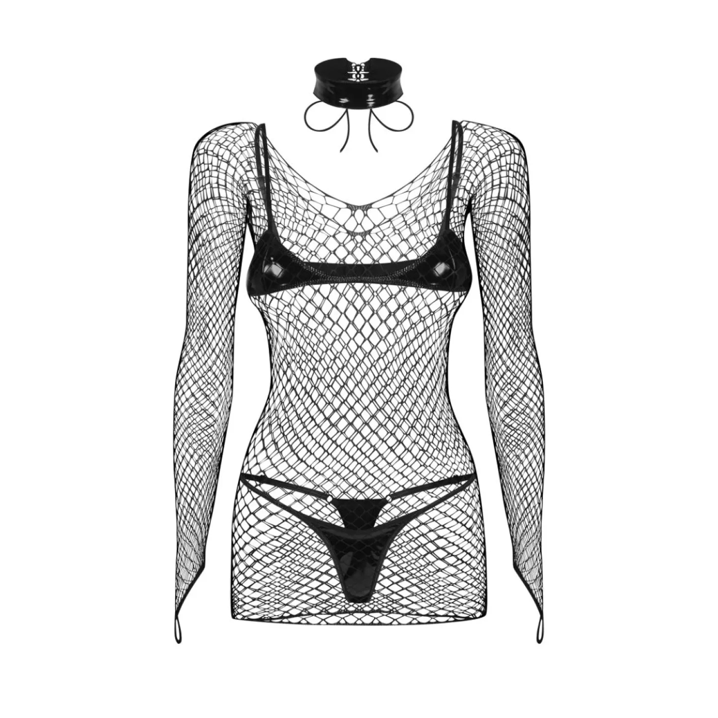 Obsessive - Sashalla Ensemble 4 Pièces - Noir