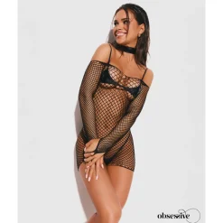 Obsessive - Sashalla Ensemble 4 Pièces - Noir