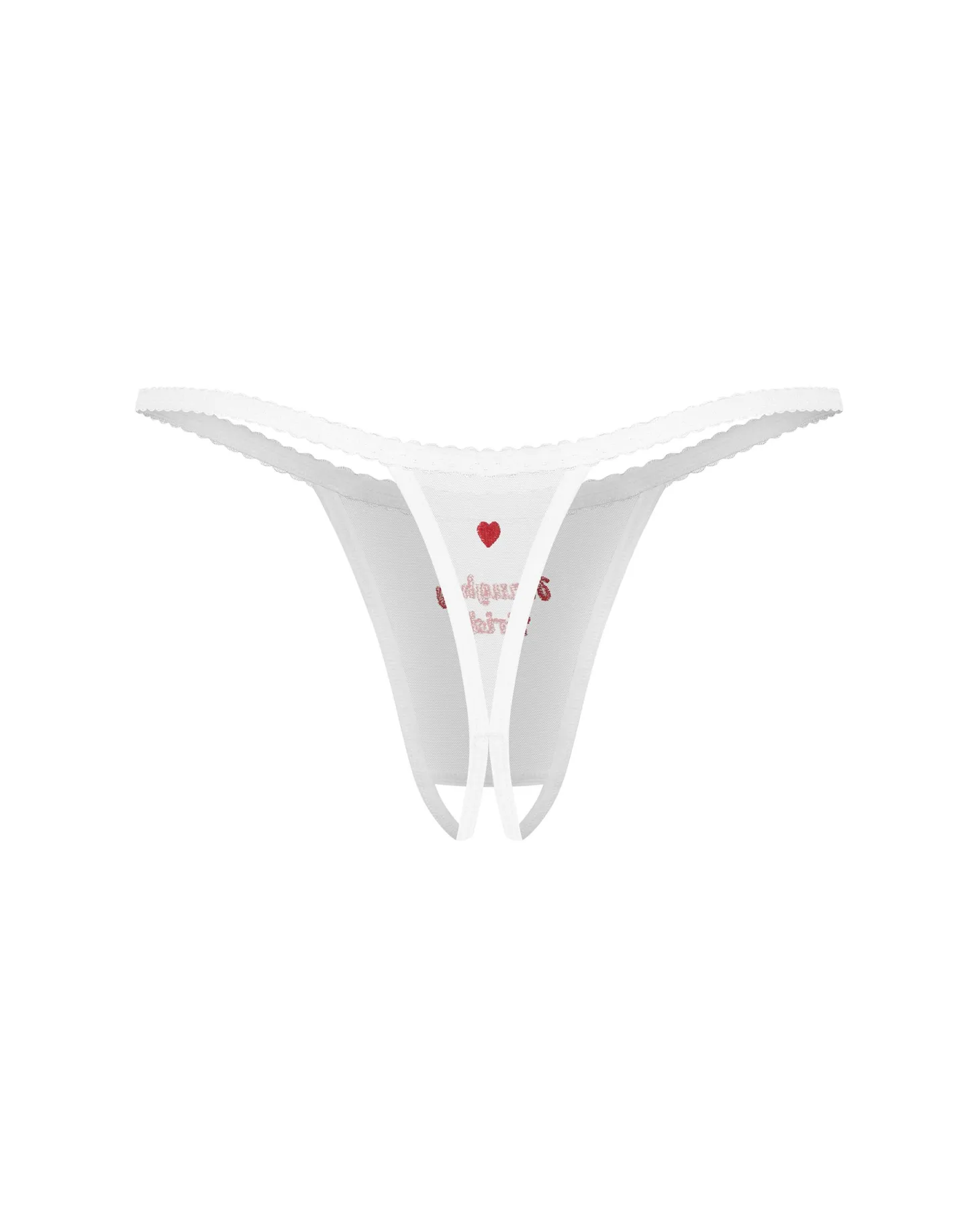 Obsessive - Weddya Bride String Ouvert - Blanc