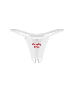 Obsessive - Weddya Bride String Ouvert - Blanc