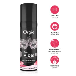 Orgie- Dual Vibe Liquid Vibrator Strawberry Gin & Tonic