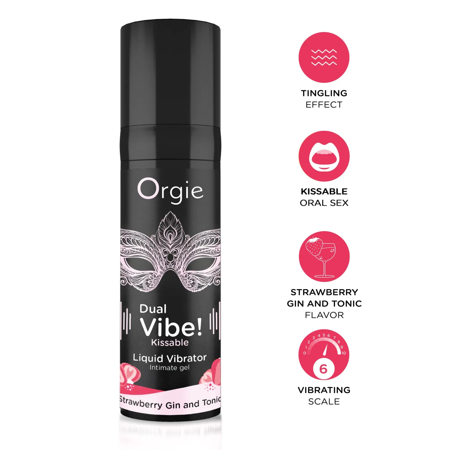 Orgie- Dual Vibe Liquid Vibrator Strawberry Gin & Tonic