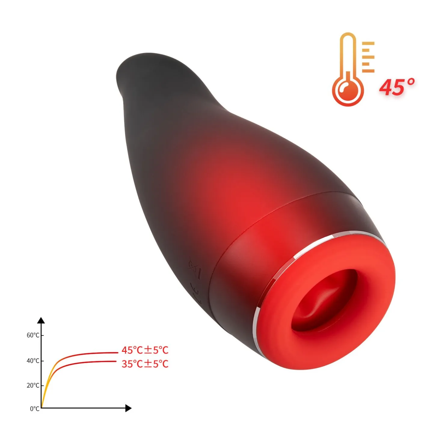 OTOUCH - Pleasure Engine Masturbateur Chauffant, Poussant et Vibrant