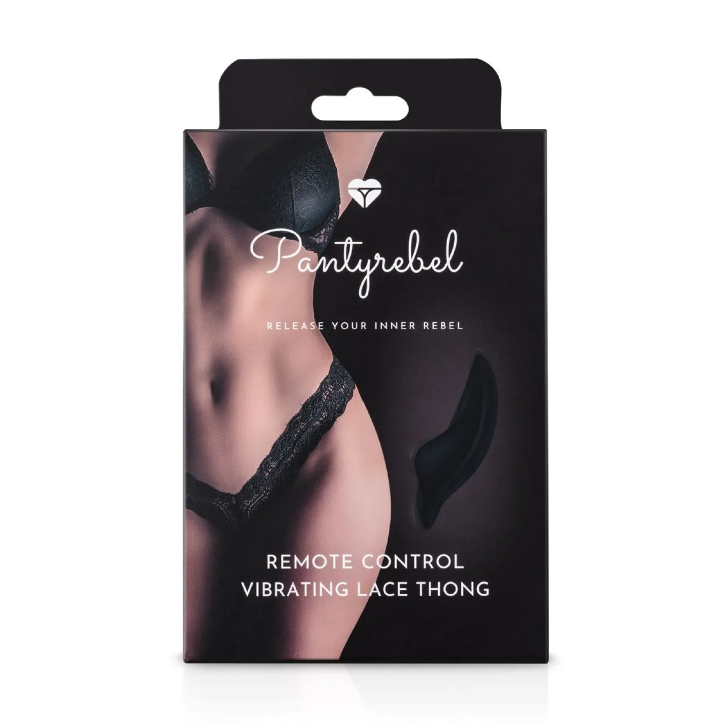 Panty Rebel - String vibrant - Noir
