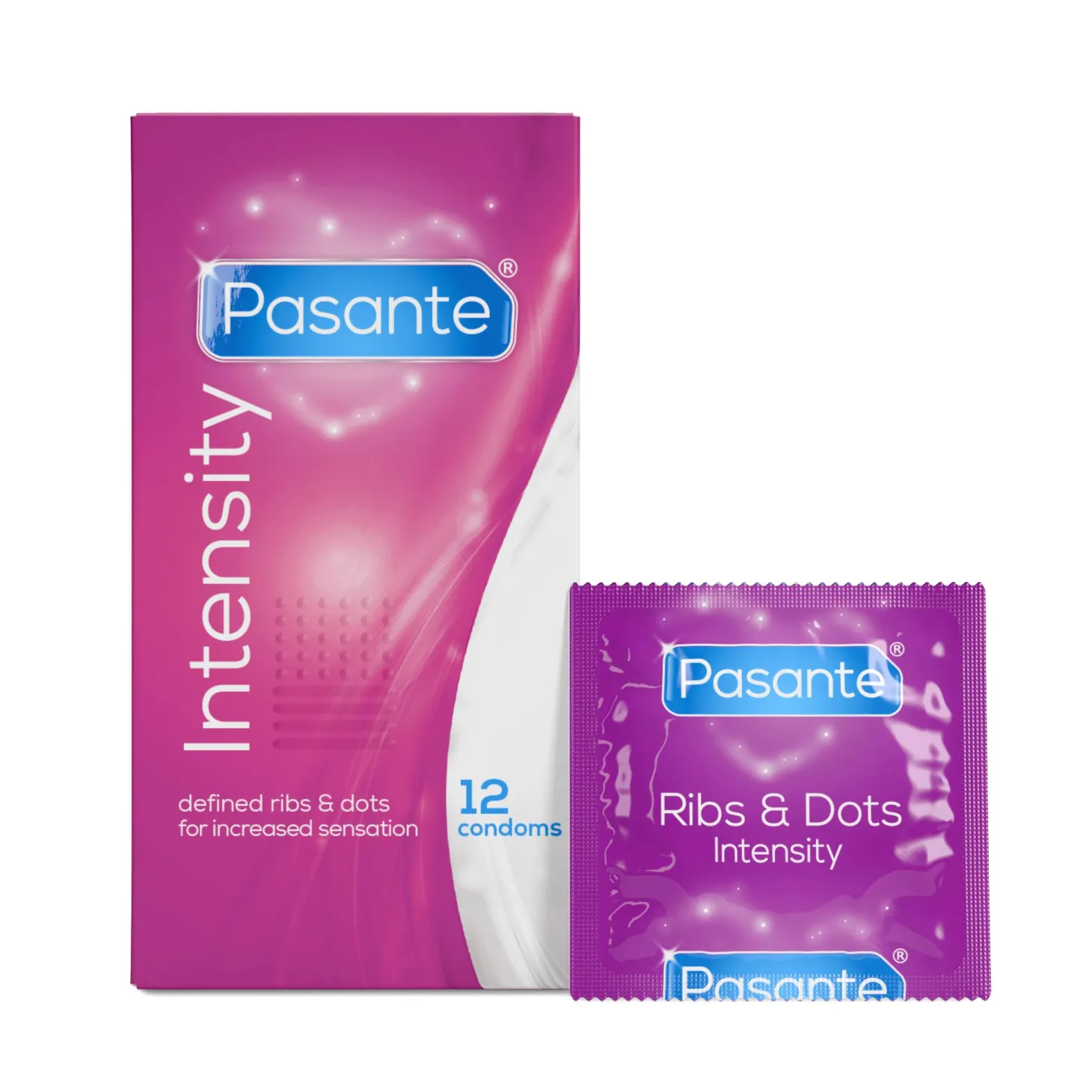 Pasante – Préservatifs Ribs & Dots – 12 pcs