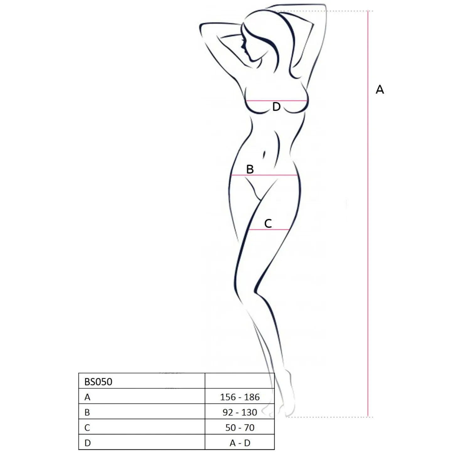 Passion - BS050 Bodystocking - Blanc