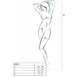 Passion - BS081 Catsuit - Blanc