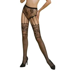 Passion ECO - S004 Bodystocking - Noir