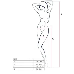 Passion - S024 Strip Pants - Blanc
