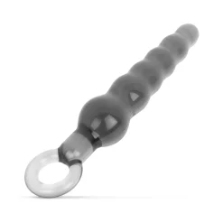 Perles Anales avec Boucle - Noir